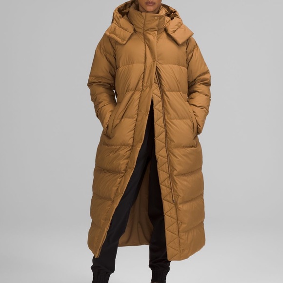 NWT LULULEMON Wunder Puff Jacket long size 4 bold beige PERFECT SIZE 4 gorgeous - Picture 2 of 9